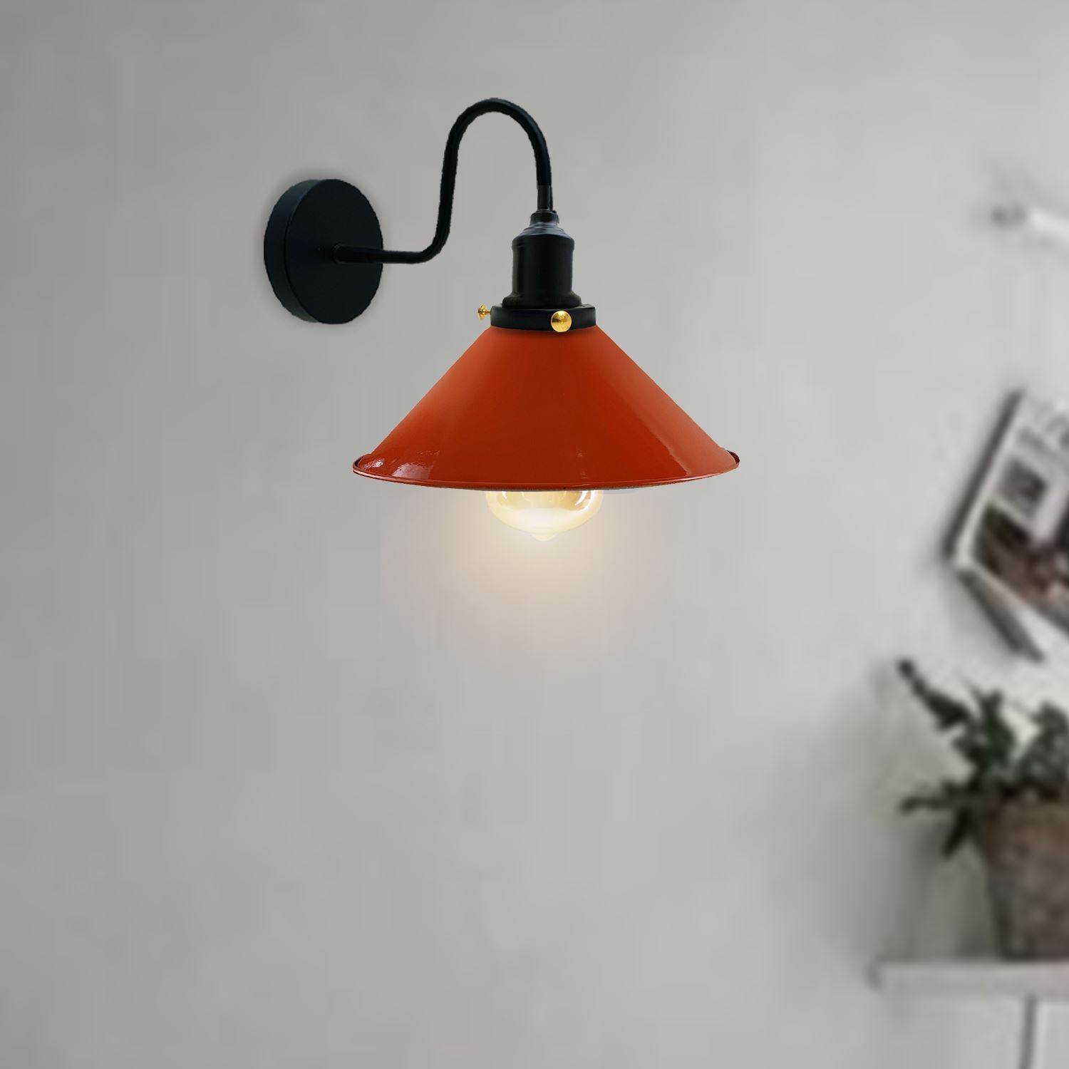 Industrial Wall Lights Indoor Swan Neck Indoor Sconce