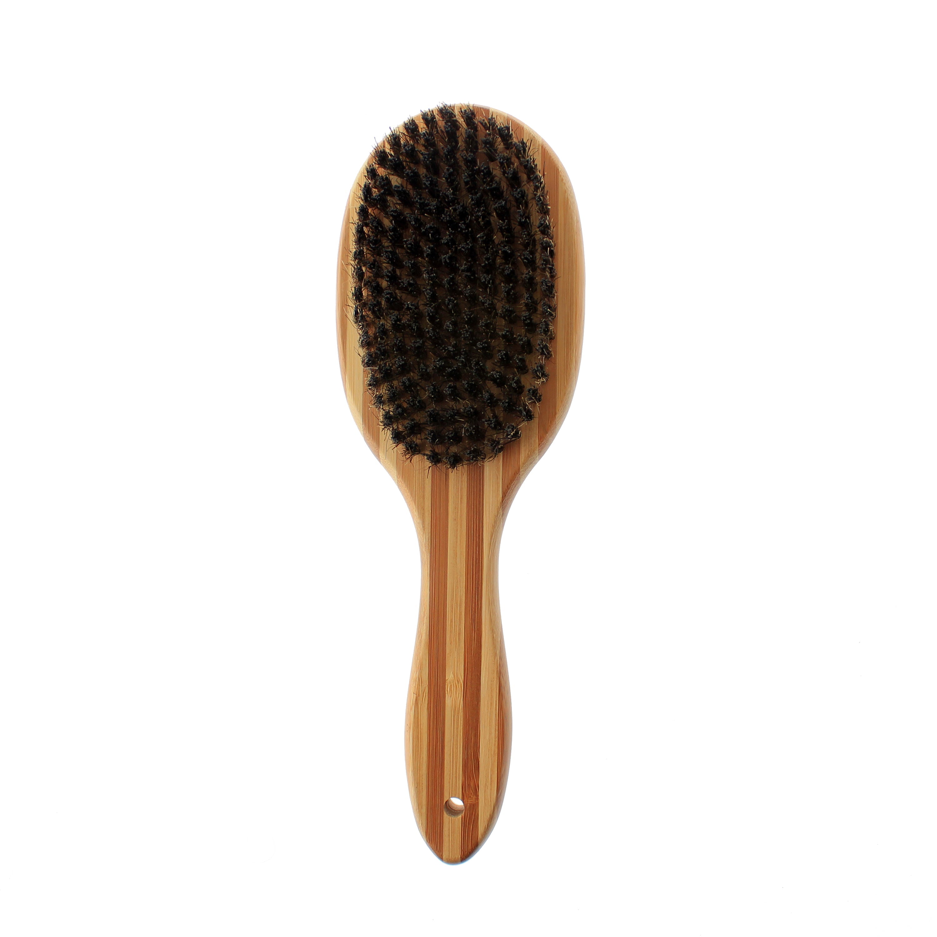 Double Sided Bamboo Dog Brush with Silicone Massager