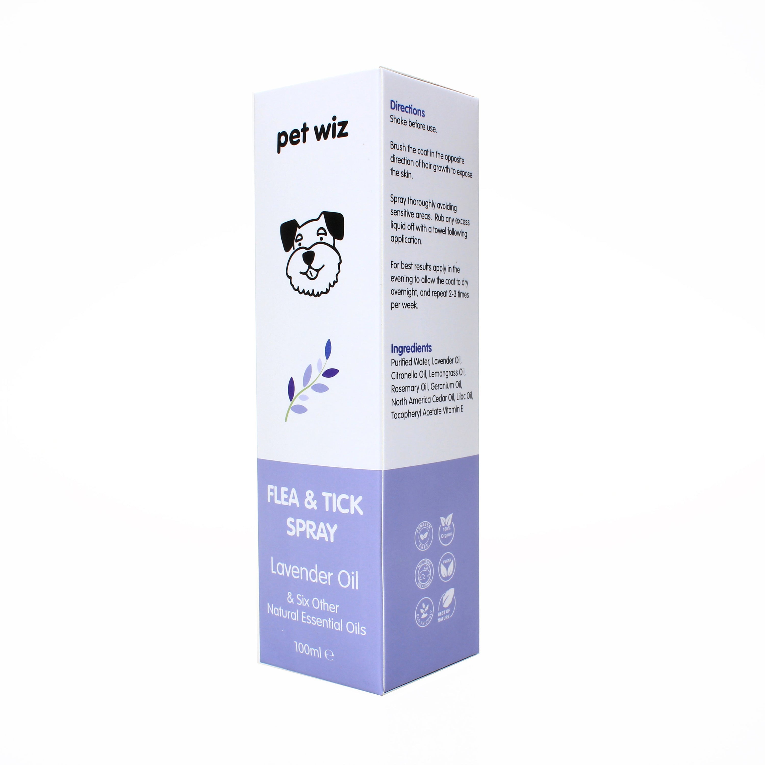 Organic Flea & Tick Spray for Dogs & Cats