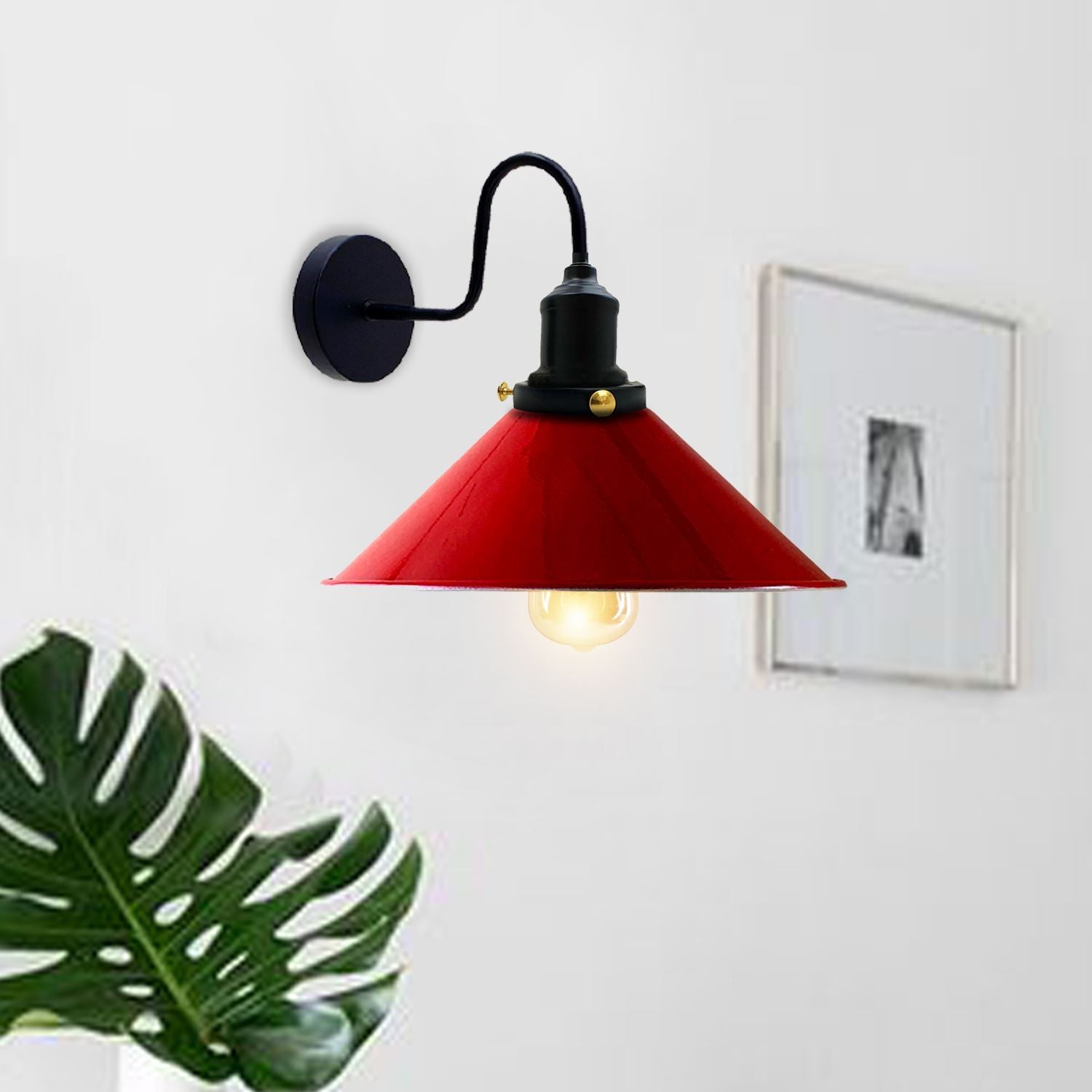 Industrial Wall Lights Indoor Swan Neck Indoor Sconce